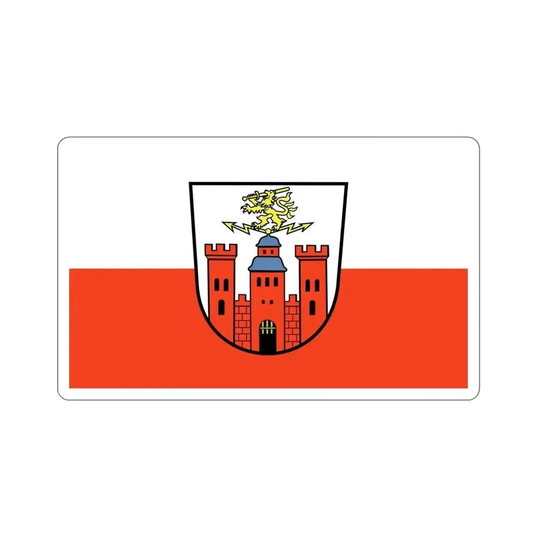 Flag of Pirmasens Germany STICKER Vinyl Die-Cut Decal - The Sticker Space