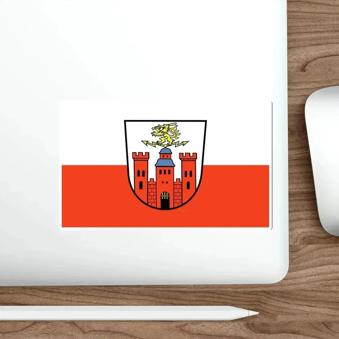 Flag of Pirmasens Germany STICKER Vinyl Die-Cut Decal - The Sticker Space