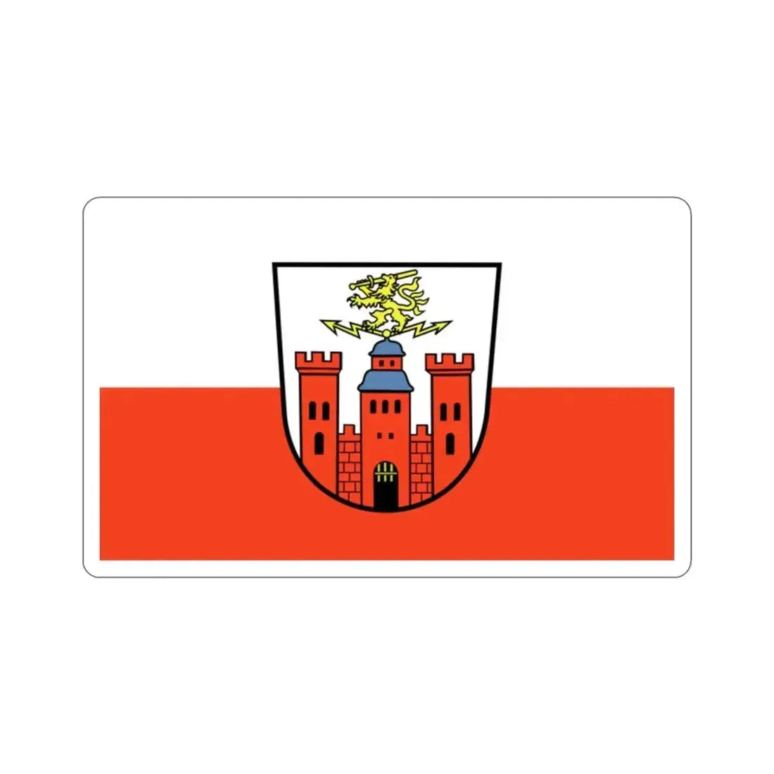Flag of Pirmasens Germany STICKER Vinyl Die-Cut Decal - The Sticker Space