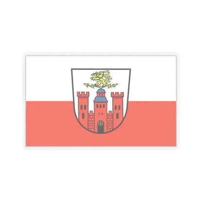 Flag of Pirmasens Germany - STICKER Vinyl Kiss-Cut Decal 2 Inch Transparent - The Sticker Space