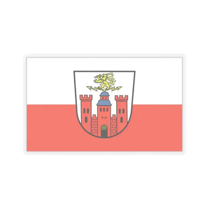 Flag of Pirmasens Germany - STICKER Vinyl Kiss-Cut Decal 3 Inch Transparent - The Sticker Space
