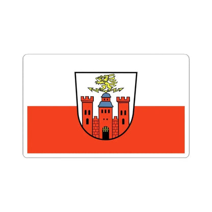 Flag of Pirmasens Germany - STICKER Vinyl Kiss-Cut Decal 4 Inch White - The Sticker Space