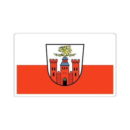 Flag of Pirmasens Germany - STICKER Vinyl Kiss-Cut Decal 6 Inch White - The Sticker Space