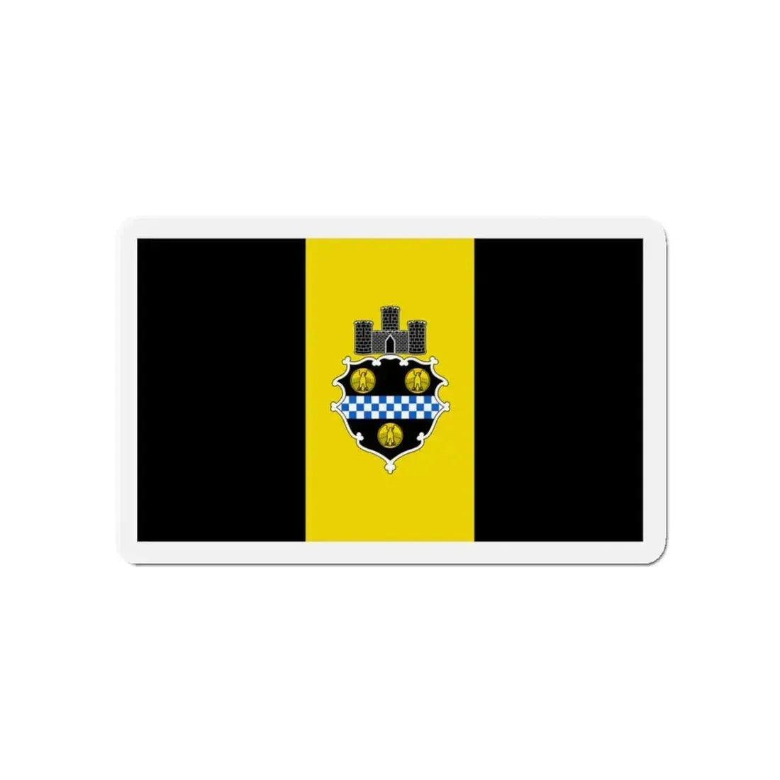Flag of Pittsburgh Pennsylvania - Refrigerator Magnet 4 Inch - The Sticker Space
