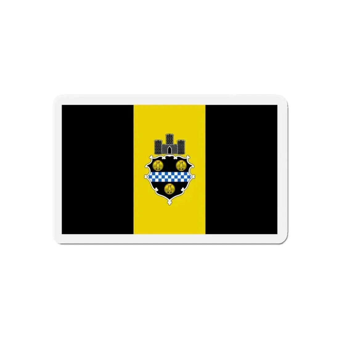 Flag of Pittsburgh Pennsylvania - Refrigerator Magnet 5 Inch - The Sticker Space