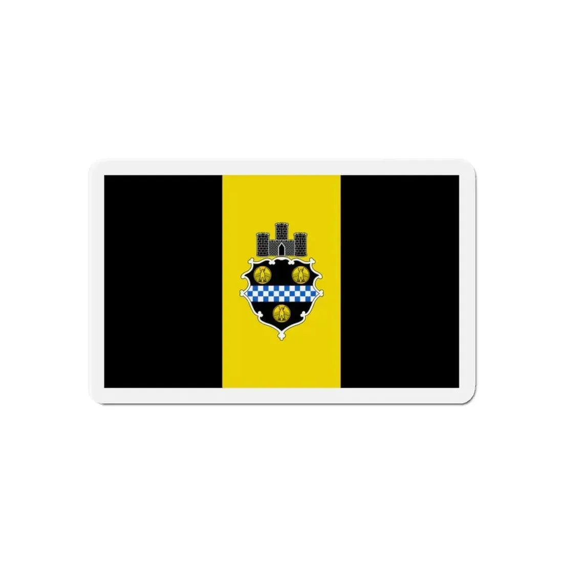 Flag of Pittsburgh Pennsylvania - Refrigerator Magnet 6 Inch - The Sticker Space