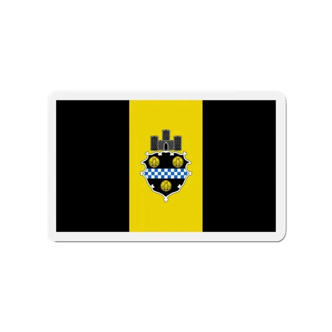 Flag of Pittsburgh Pennsylvania - Refrigerator Magnet - The Sticker Space