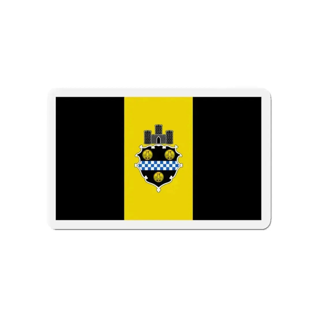 Flag of Pittsburgh Pennsylvania - Refrigerator Magnet - The Sticker Space
