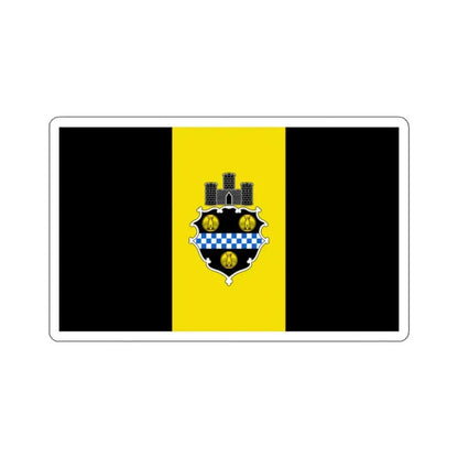Flag of Pittsburgh, Pennsylvania - STICKER Vinyl Kiss-Cut Decal 2 Inch White - The Sticker Space