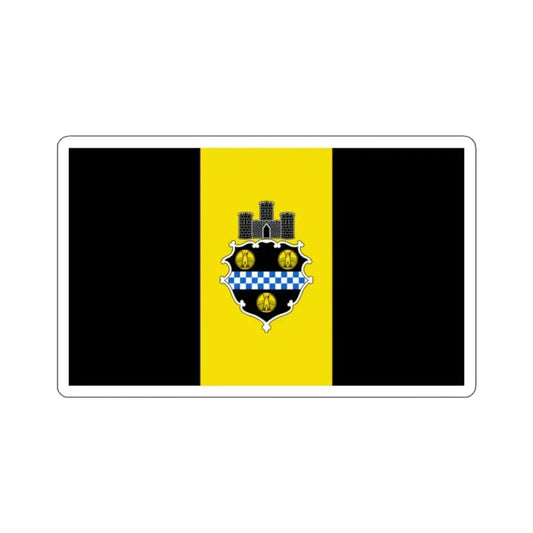 Flag of Pittsburgh, Pennsylvania - STICKER Vinyl Kiss-Cut Decal 2 Inch White - The Sticker Space