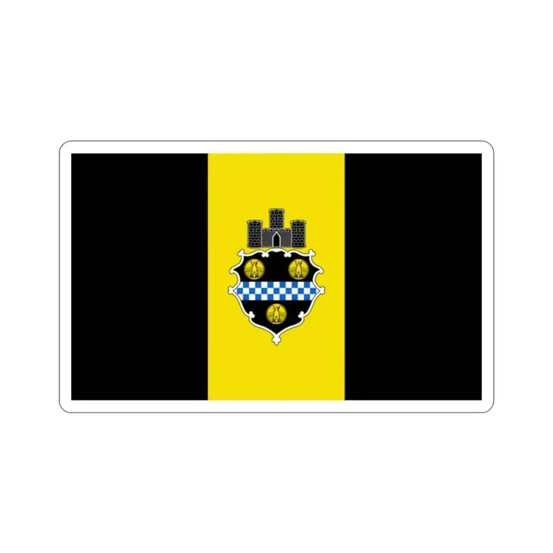 Flag of Pittsburgh Pennsylvania USA STICKER Vinyl Die-Cut Decal 2 Inch - The Sticker Space