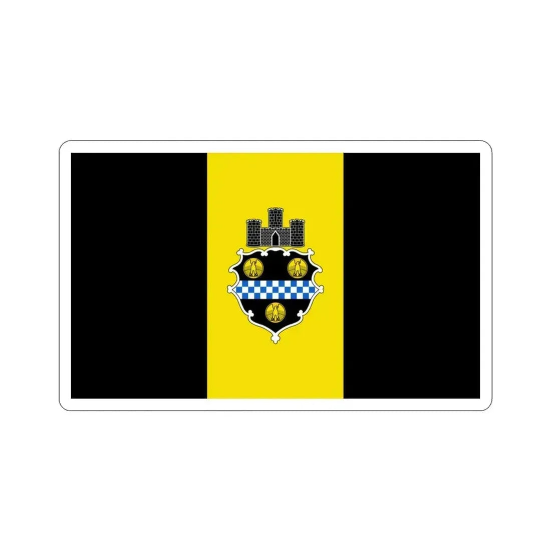 Flag of Pittsburgh Pennsylvania USA STICKER Vinyl Die-Cut Decal 3 Inch - The Sticker Space