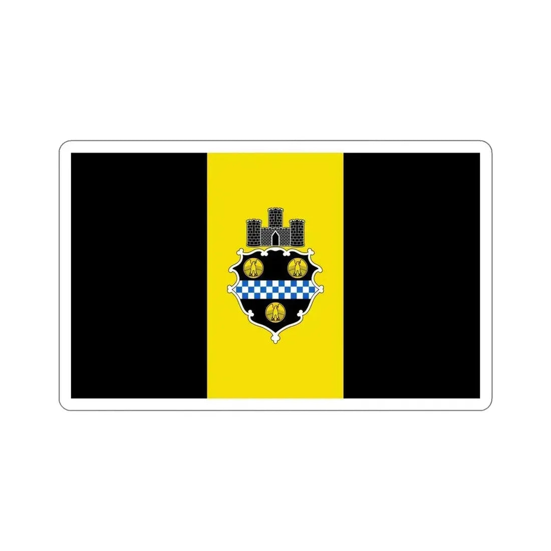 Flag of Pittsburgh Pennsylvania USA STICKER Vinyl Die-Cut Decal 6 Inch - The Sticker Space