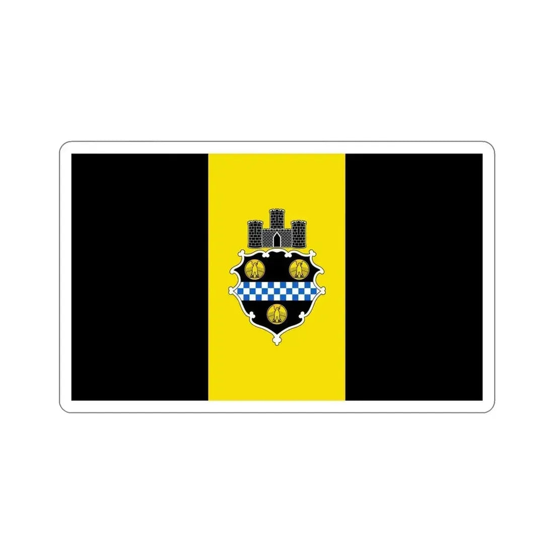 Flag of Pittsburgh Pennsylvania USA STICKER Vinyl Die-Cut Decal - The Sticker Space