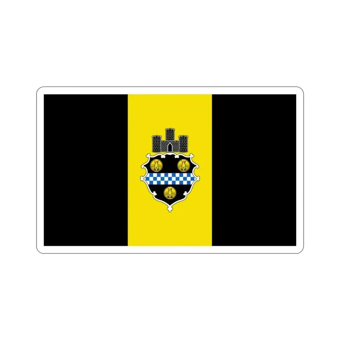 Flag of Pittsburgh Pennsylvania USA STICKER Vinyl Die-Cut Decal - The Sticker Space