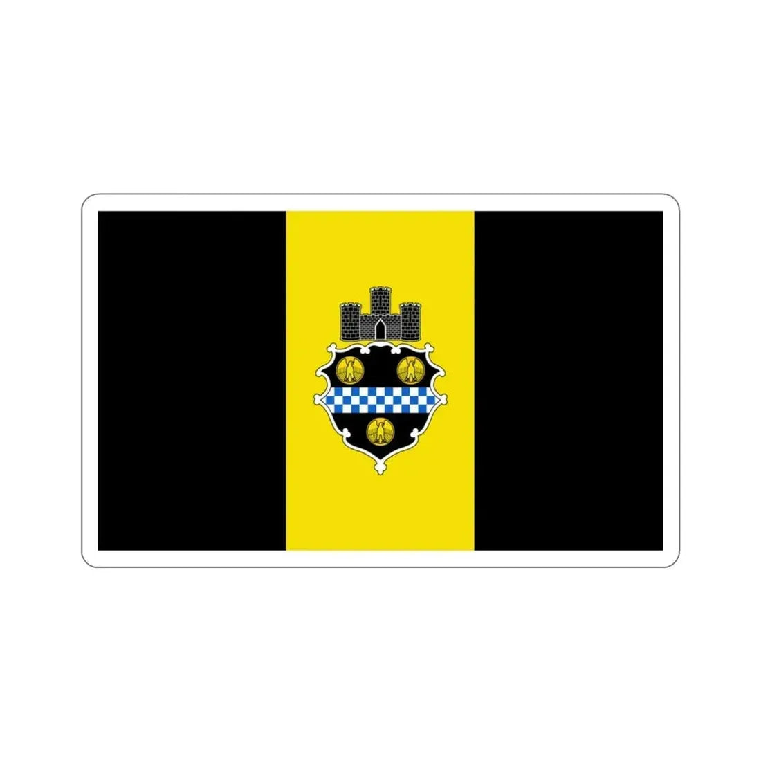 Flag of Pittsburgh Pennsylvania USA STICKER Vinyl Die-Cut Decal - The Sticker Space