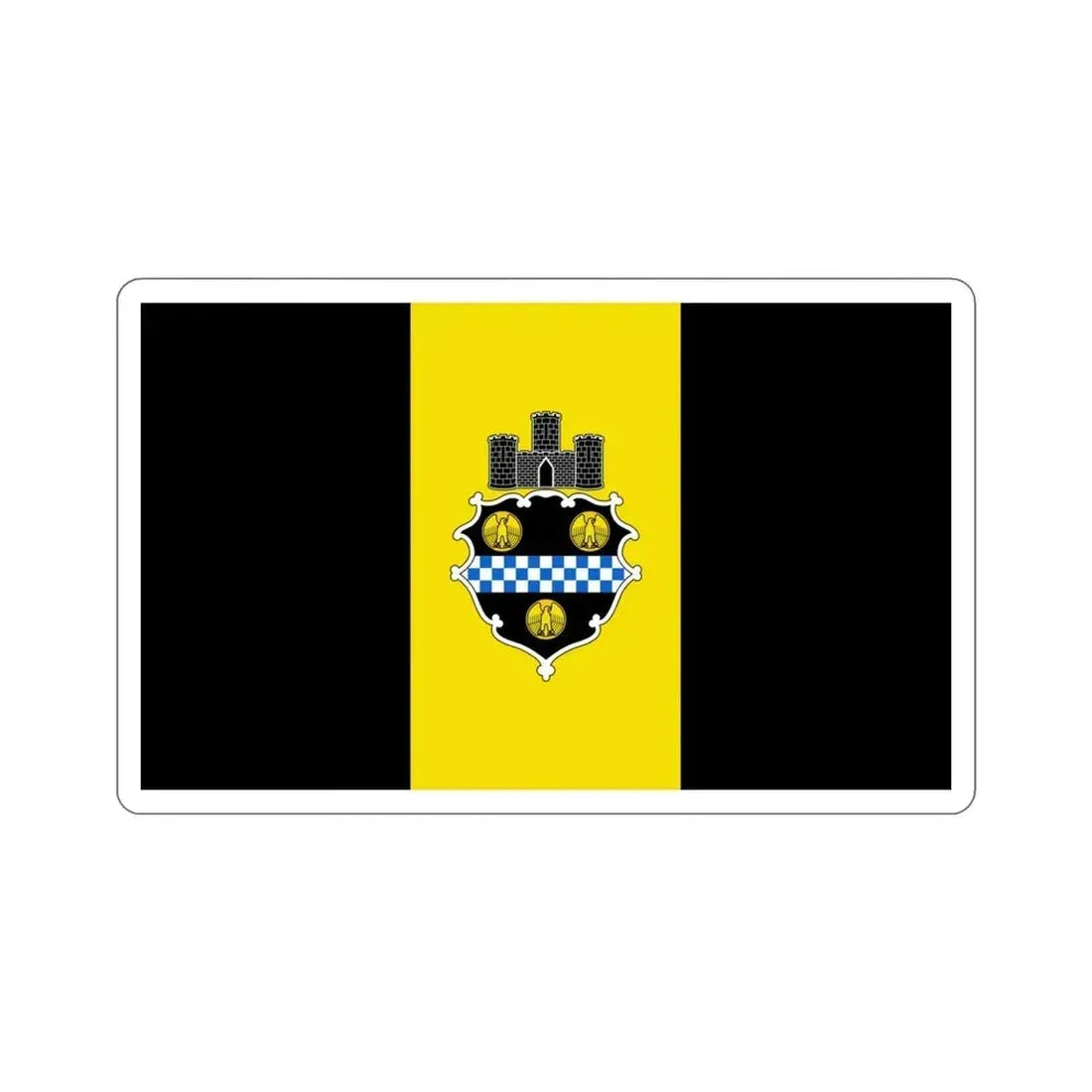 Flag of Pittsburgh Pennsylvania USA STICKER Vinyl Die-Cut Decal - The Sticker Space