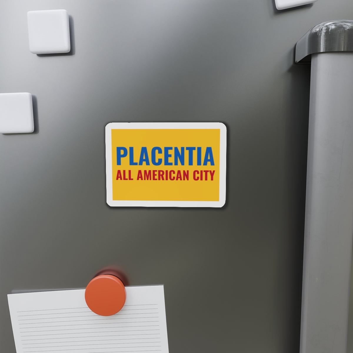 Flag of Placentia California - Die-Cut Magnet-The Sticker Space