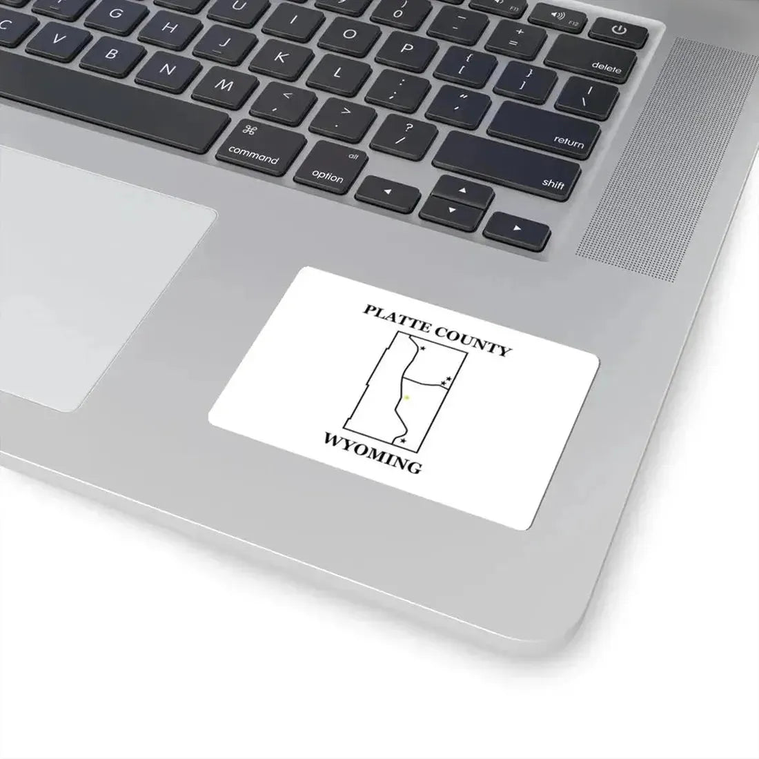 Flag of Platte County Wyoming (United States) STICKER Vinyl Kiss-Cut Decal - The Sticker Space