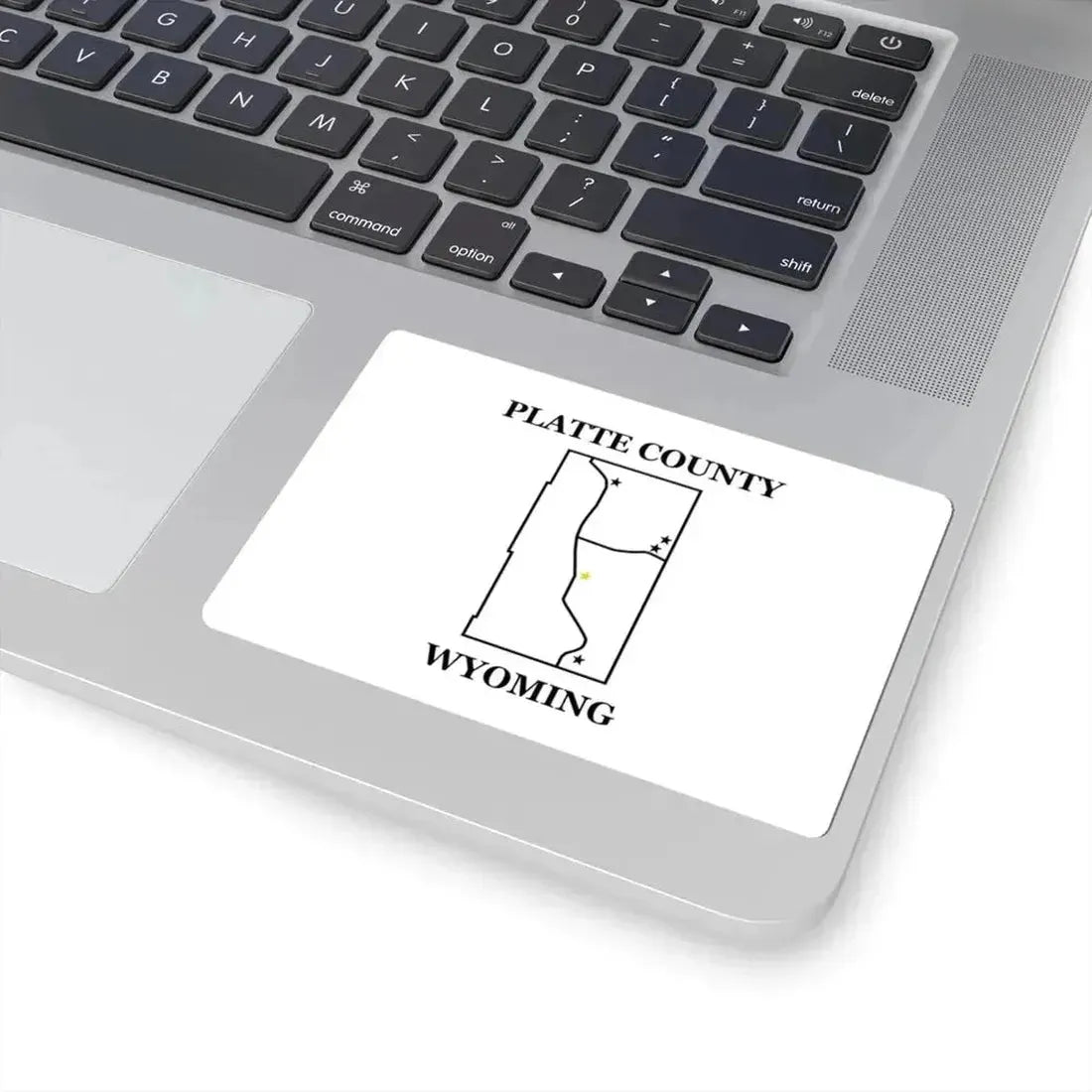 Flag of Platte County Wyoming (United States) STICKER Vinyl Kiss-Cut Decal - The Sticker Space