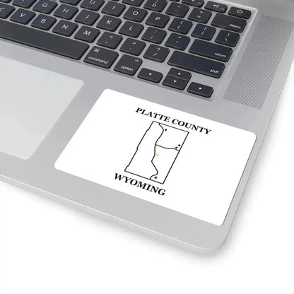 Flag of Platte County Wyoming (United States) STICKER Vinyl Kiss-Cut Decal - The Sticker Space