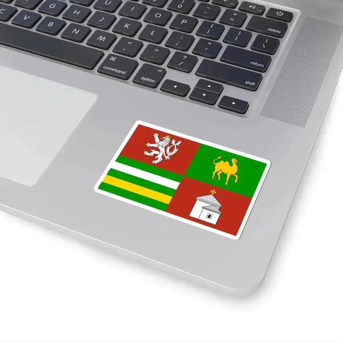 Flag of Plzen Region (Czech Republic) STICKER Vinyl Kiss-Cut Decal - The Sticker Space