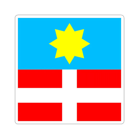 Flag of Pochaiv (Ukraine) STICKER Vinyl Kiss-Cut Decal 2 Inch White - The Sticker Space