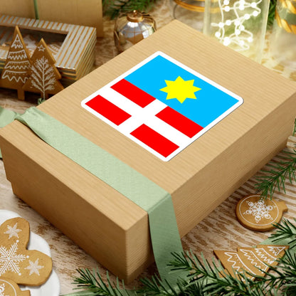 Flag of Pochaiv (Ukraine) STICKER Vinyl Kiss-Cut Decal - The Sticker Space