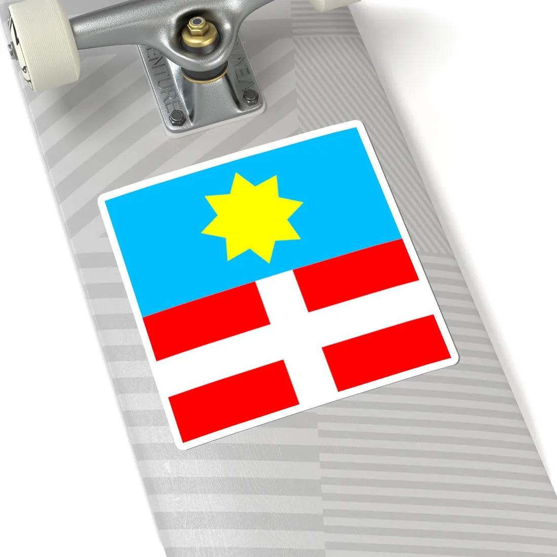 Flag of Pochaiv (Ukraine) STICKER Vinyl Kiss-Cut Decal - The Sticker Space