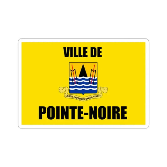 Flag of Pointe-Noire Congo (Congo) STICKER Vinyl Kiss-Cut Decal 2 Inch White - The Sticker Space