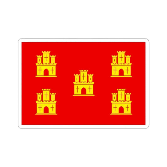 Flag of Poitou (Belgium) STICKER Vinyl Kiss-Cut Decal 2 Inch White - The Sticker Space