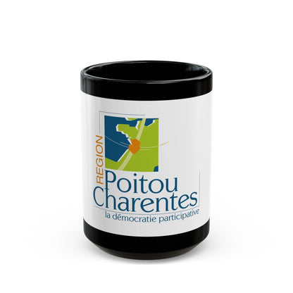 Flag of Poitou Charentes France 2 - Black Coffee Mug-15oz-The Sticker Space