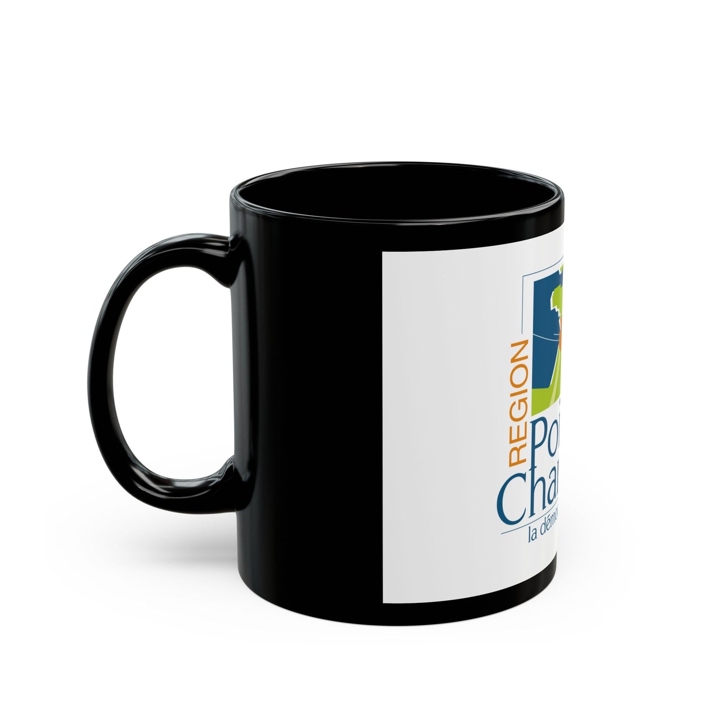 Flag of Poitou Charentes France 2 - Black Coffee Mug-The Sticker Space