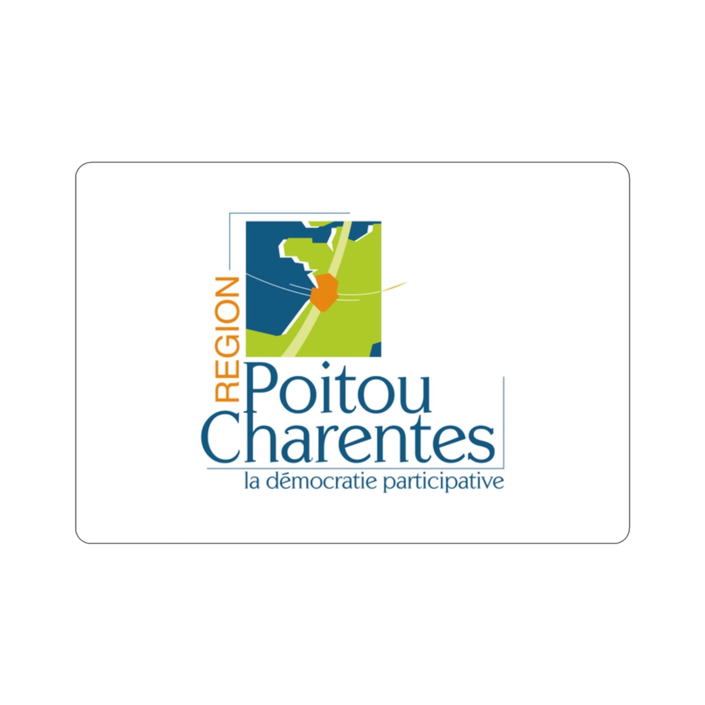 Flag of Poitou Charentes France 2 STICKER Vinyl Die-Cut Decal-2 Inch-The Sticker Space