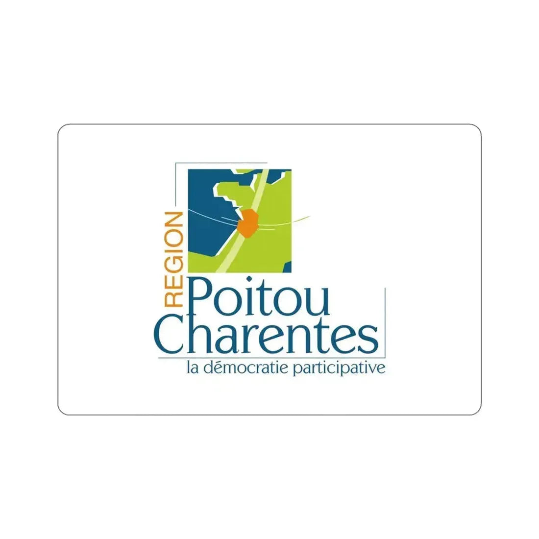 Flag of Poitou Charentes France 2 STICKER Vinyl Die-Cut Decal 4 Inch - The Sticker Space