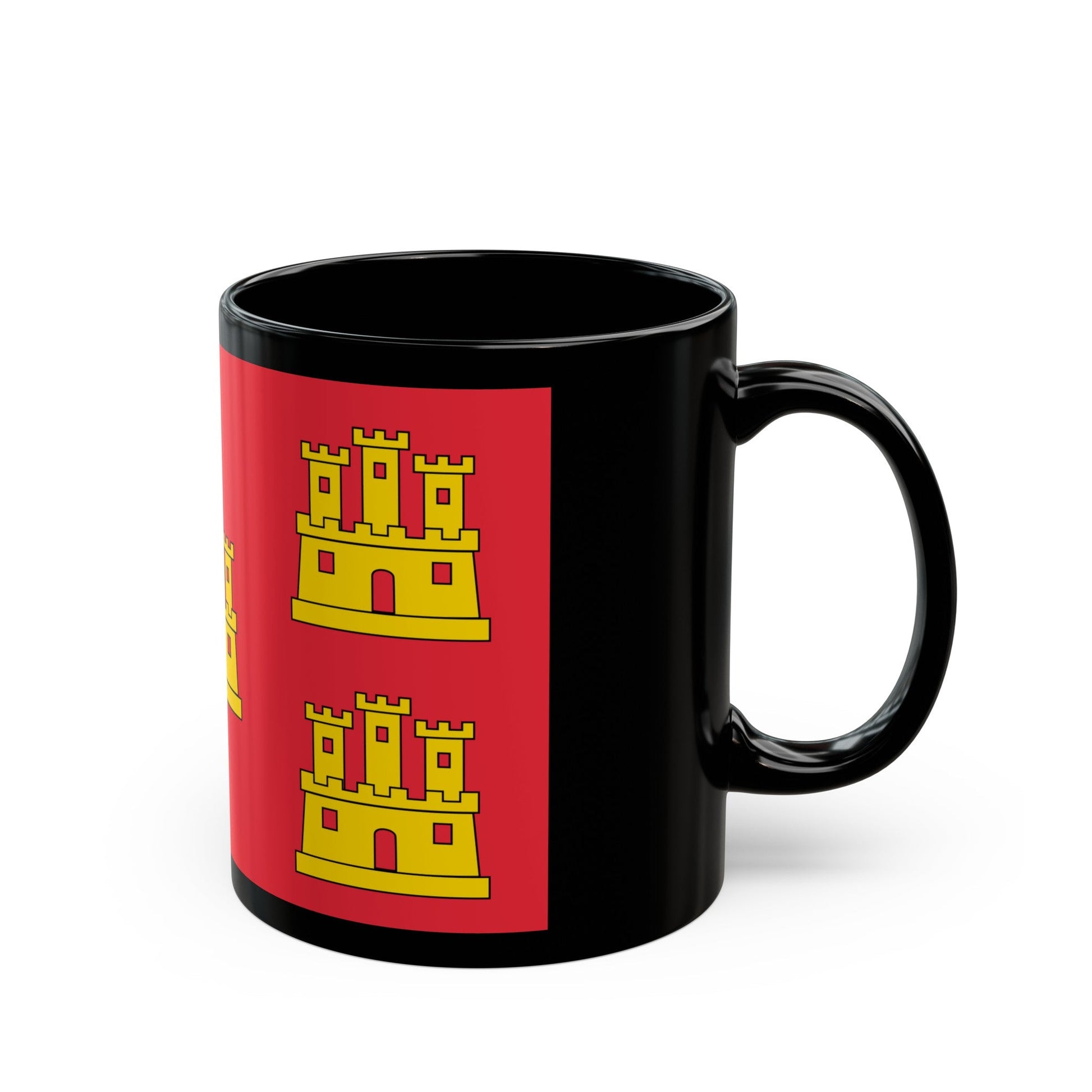 Flag of Poitou Charentes France - Black Coffee Mug-The Sticker Space