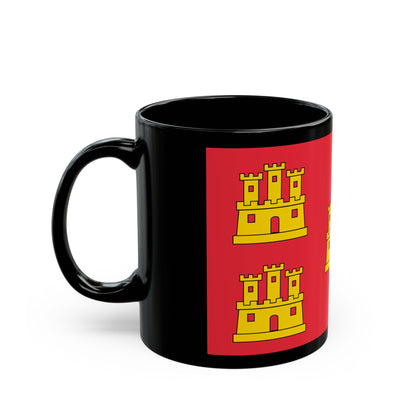 Flag of Poitou Charentes France - Black Coffee Mug-The Sticker Space