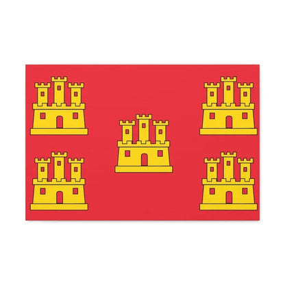 Flag of Poitou Charentes France - Canvas Wall Art 24″ x 16″ 1.25" - The Sticker Space