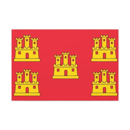 Flag of Poitou Charentes France - Canvas Wall Art 30" x 20" 1.25" - The Sticker Space