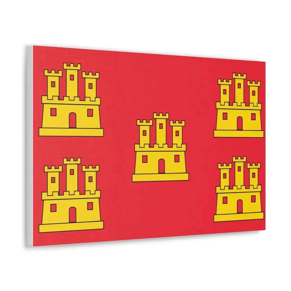 Flag of Poitou Charentes France - Canvas Wall Art - The Sticker Space