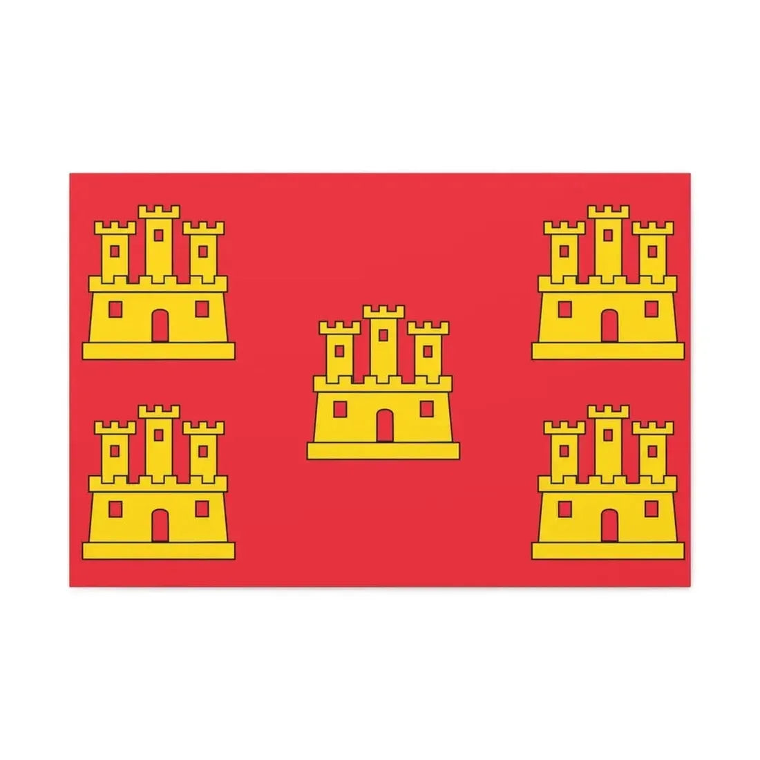 Flag of Poitou Charentes France - Canvas Wall Art - The Sticker Space