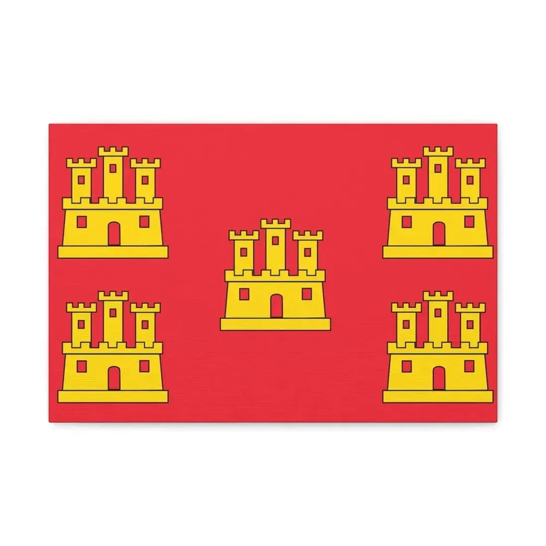 Flag of Poitou Charentes France - Canvas Wall Art - The Sticker Space