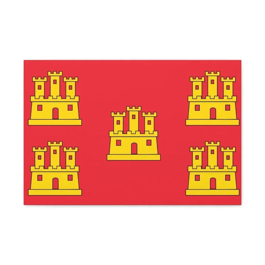 Flag of Poitou Charentes France - Canvas Wall Art - The Sticker Space