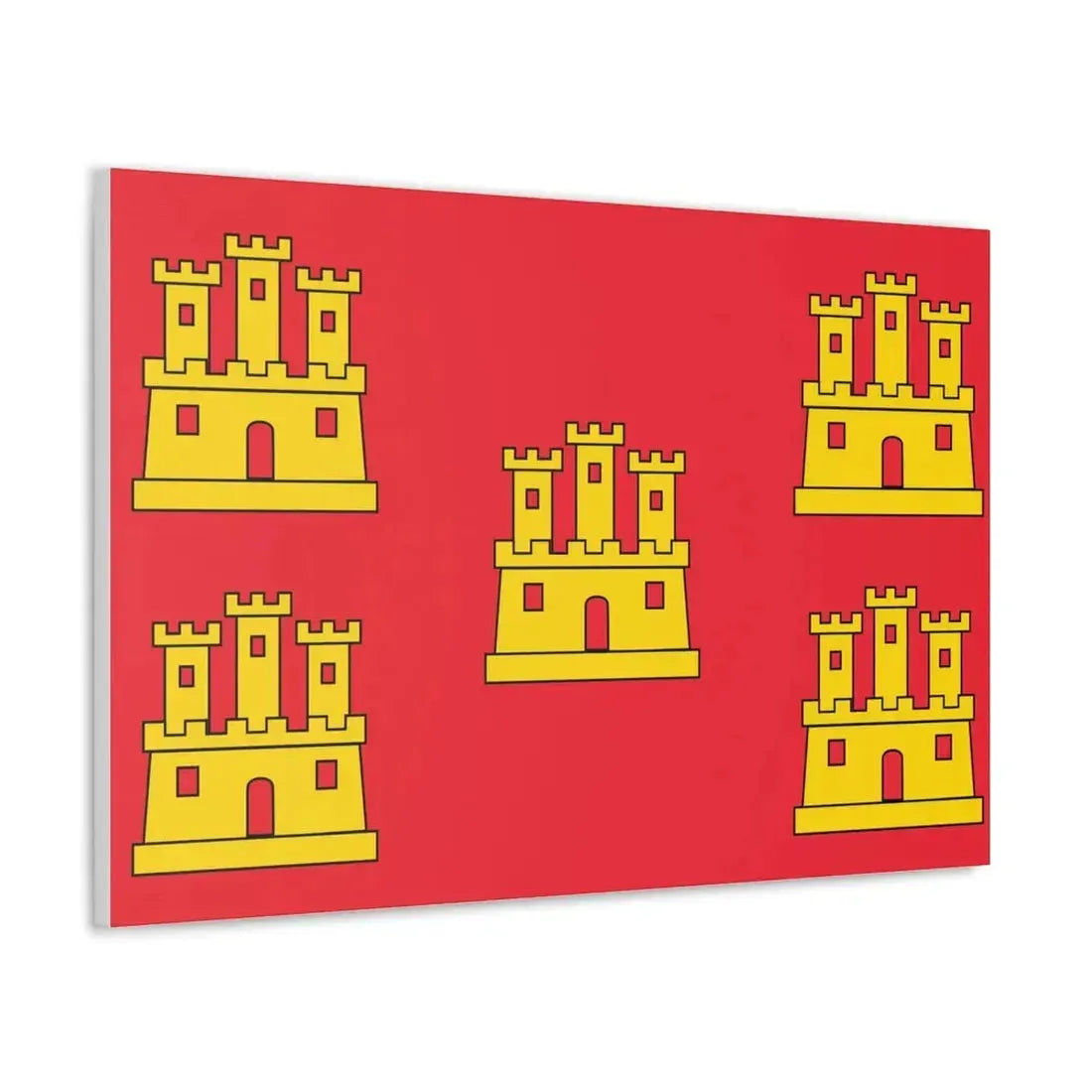 Flag of Poitou Charentes France - Canvas Wall Art - The Sticker Space