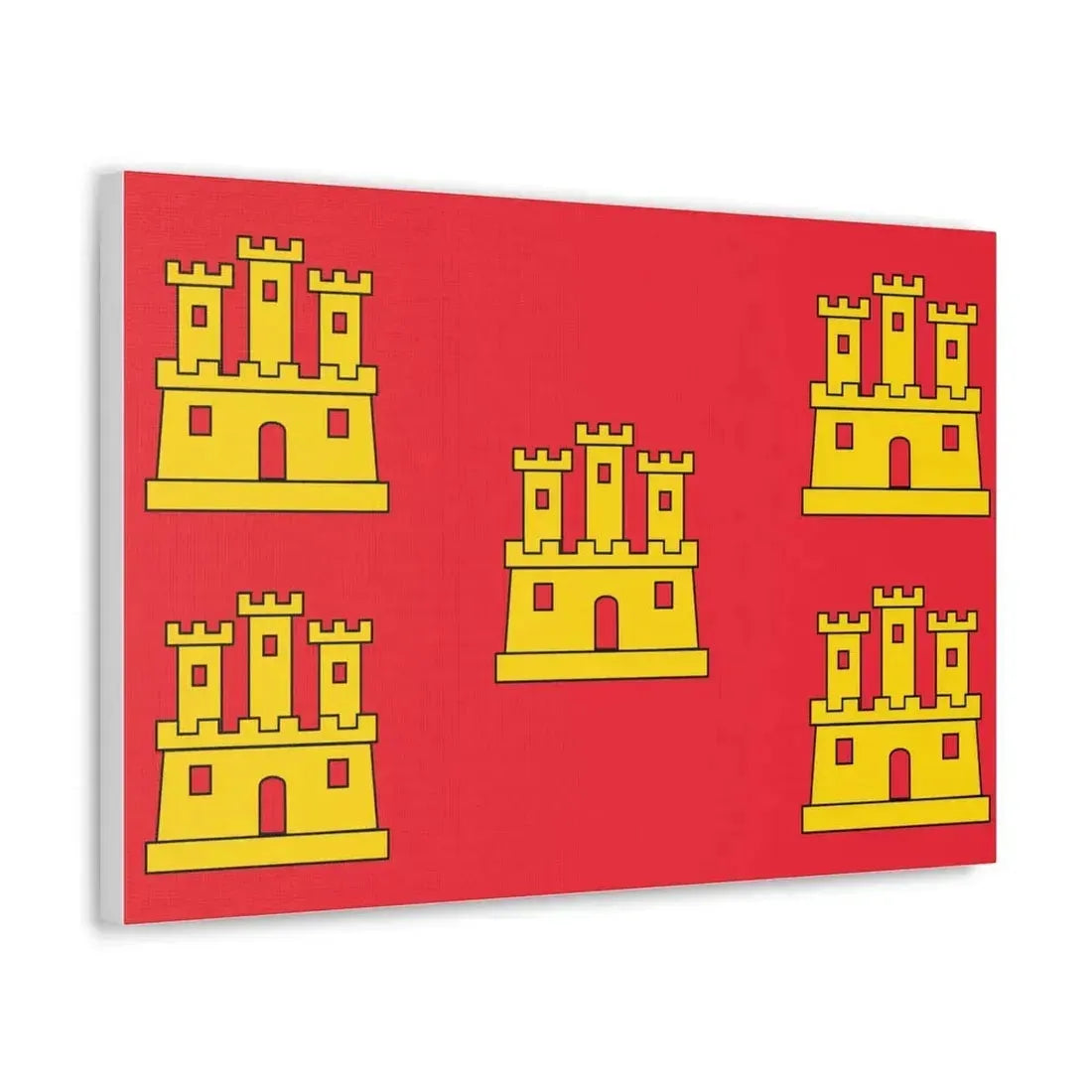 Flag of Poitou Charentes France - Canvas Wall Art - The Sticker Space
