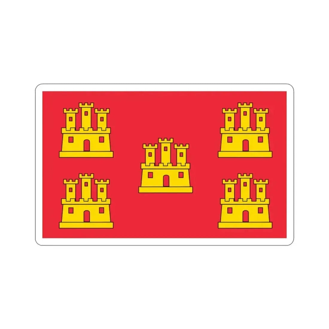 Flag of Poitou Charentes France STICKER Vinyl Die-Cut Decal 2 Inch - The Sticker Space