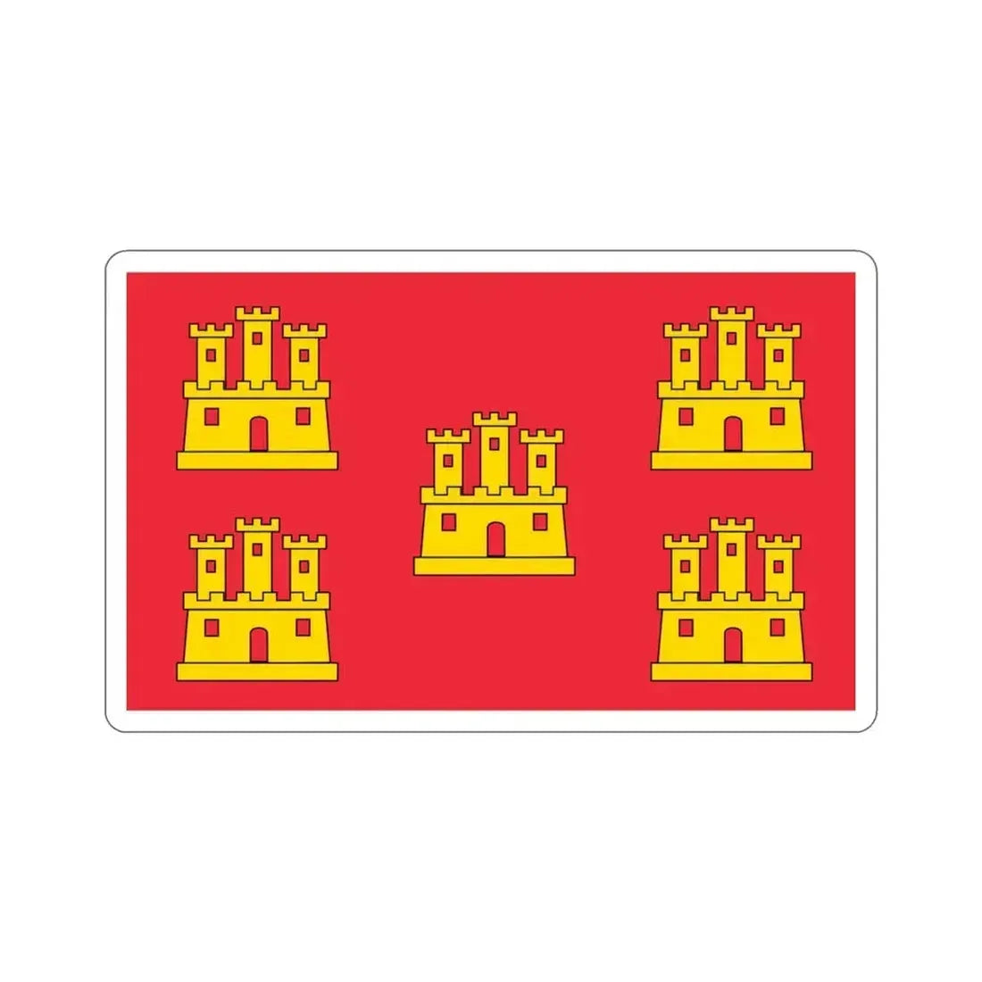 Flag of Poitou Charentes France STICKER Vinyl Die-Cut Decal 3 Inch - The Sticker Space