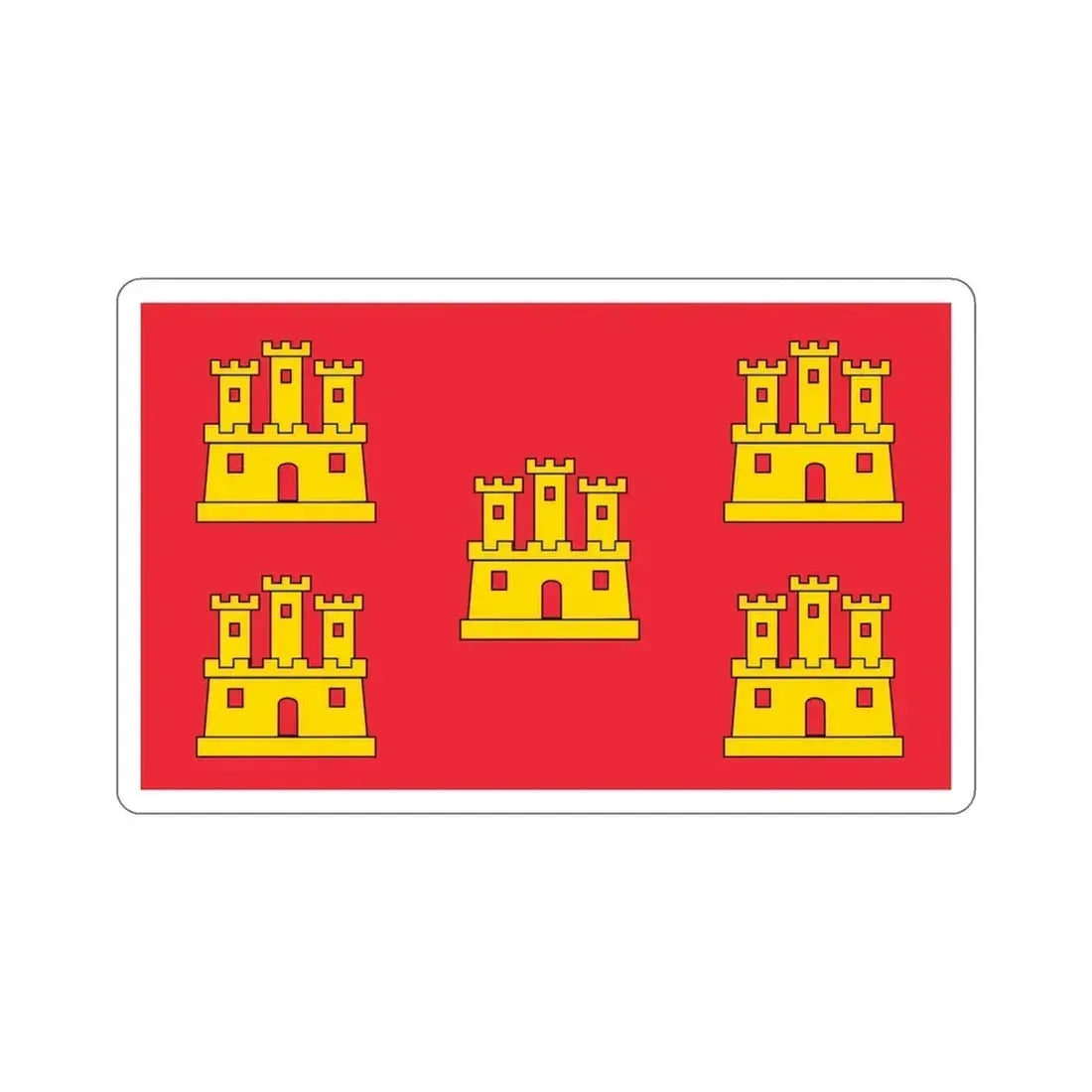 Flag of Poitou Charentes France STICKER Vinyl Die-Cut Decal 4 Inch - The Sticker Space