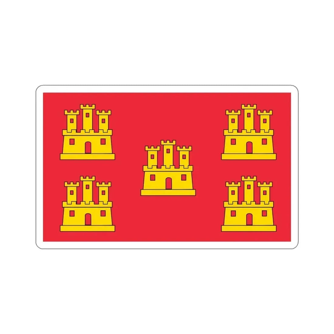 Flag of Poitou Charentes France STICKER Vinyl Die-Cut Decal 4 Inch - The Sticker Space