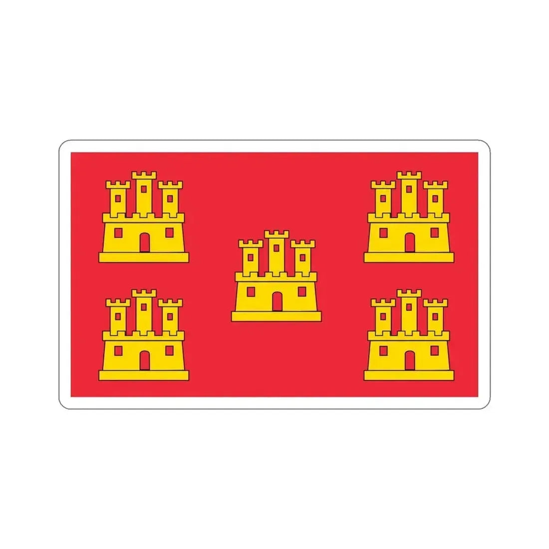 Flag of Poitou Charentes France STICKER Vinyl Die-Cut Decal 5 Inch - The Sticker Space